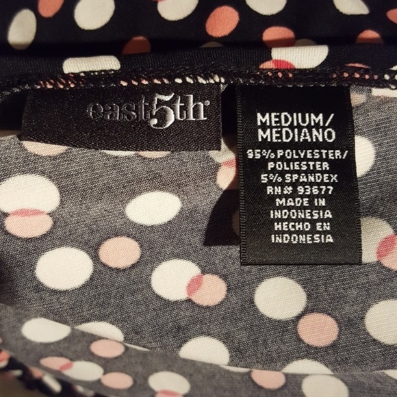 East 5th Keyhole Front Polka Dot Blouse - Picture 5 of 5